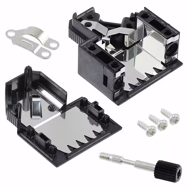 165X11759X Conec  Capots de connecteurs D-Sub en forme de D